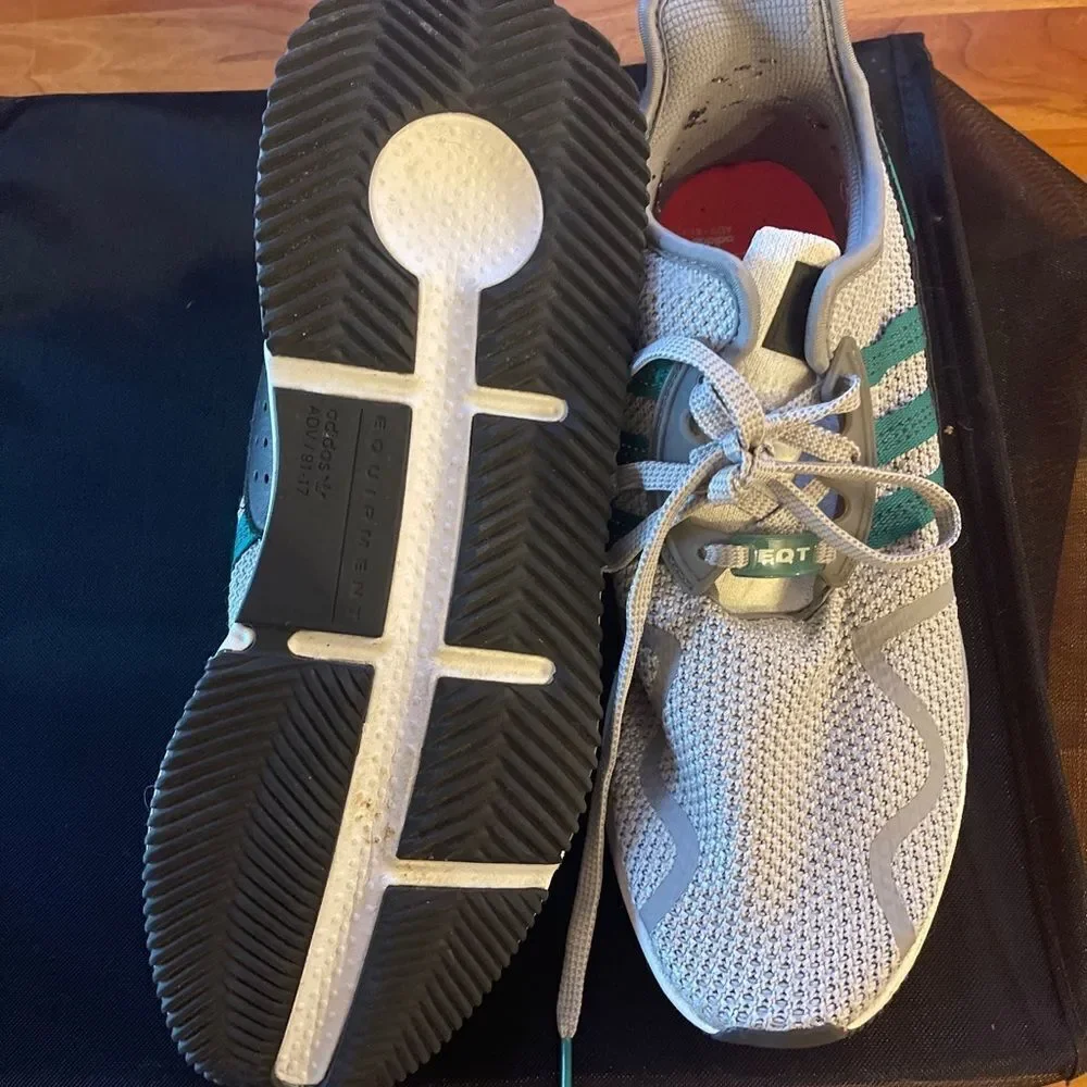 adidas green gray